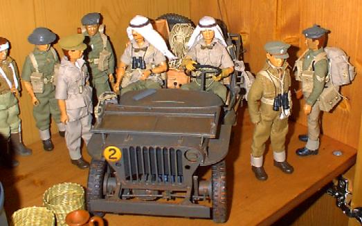 Jeep con miembros del S.A.S. - Comandos británicos